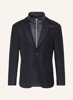 Куртка приталенного кроя со съемной панелью BALDESSARINI, темно-синий