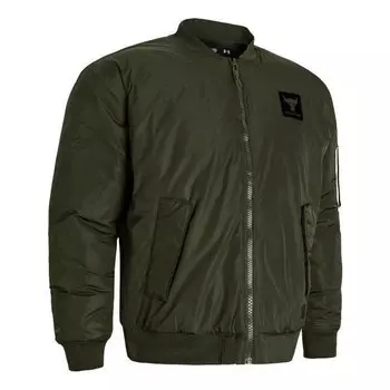 Куртка project rock bomber jacket 'green' Under Armour, зеленый