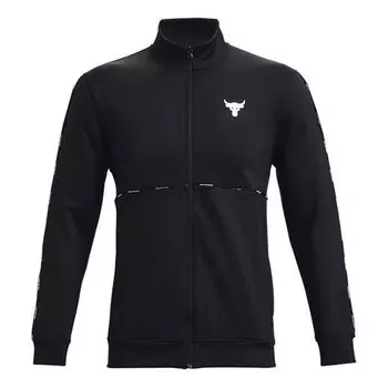 Куртка project rock jacket 'black' Under Armour, черный