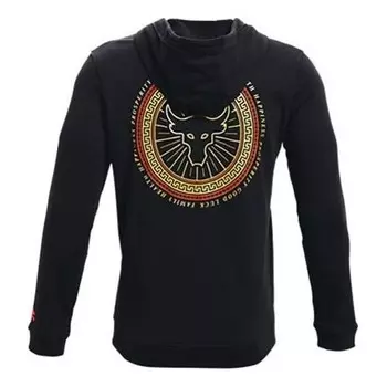 Куртка project rock leisure running training sports jacket men's black Under Armour, черный