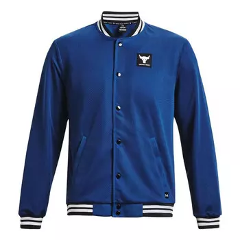 Куртка project rock mens varsity jacket 'college blue' Under Armour, синий