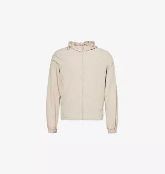 Куртка прямого кроя из смесовой шерсти с капюшоном и двумя прорезными карманами Eleventy, желтый