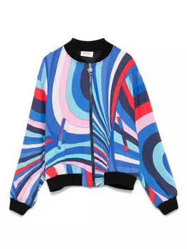 Куртка PUCCI Junior с принтом Iride, синий