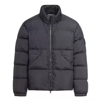 Куртка puffer down jacket 'black' Stone Island, черный