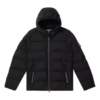 Куртка puffer jacket 'black' Stone Island, черный