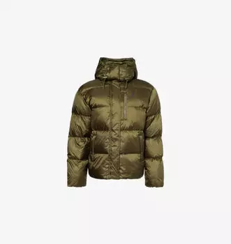 Куртка-Пуховик Carly свободного кроя с капюшоном Polo Ralph Lauren, зеленый