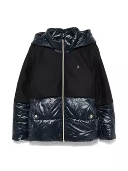 Куртка-пуховик Herno Kids со вставками, синий