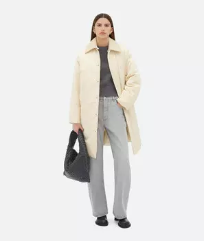 Куртка-пуховик из хлопкового твила Bottega Veneta