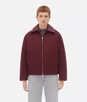 Куртка-пуховик из технического нейлона Bottega Veneta, красный