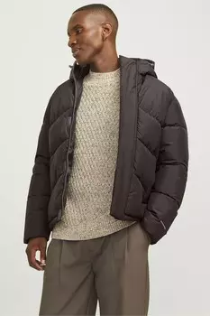 Куртка пуховик Jack & Jones, коричневый
