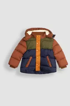 Куртка пуховик Jojo Maman Bb, коричневый