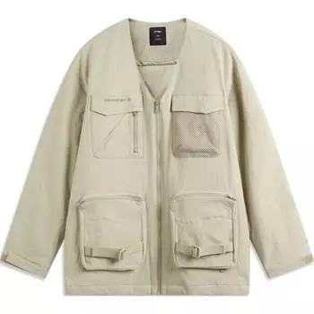 Куртка-пуховик LiNing CF Tracing Unisex Rock Gray, Limewash Gray
