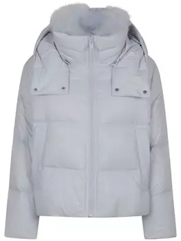 Куртка-пуховик на молнии Yves Salomon, синий