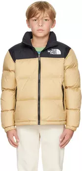 Куртка-пуховик Nuptse бежевая 1996 года в стиле ретро для больших детей The North Face Kids