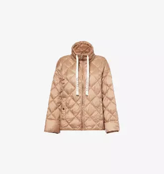 Куртка-Пуховик Pisoft с логотипом и завязками Max Mara Cube, коричневый