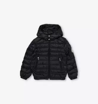 Куртка-Пуховик с капюшоном и фирменной эмблемой Lauros для детей 4–12 лет Moncler, черный