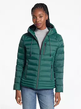 Куртка-пуховик с капюшоном Michael Kors, зеленый