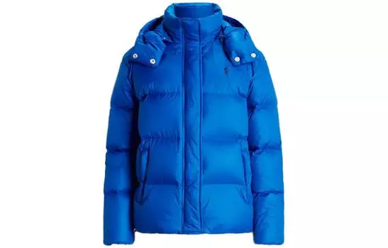 Куртка-пуховик с капюшоном Polo Ralph Lauren, синий