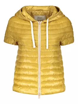 Куртка-пуховик с короткими рукавами Herno, желтый