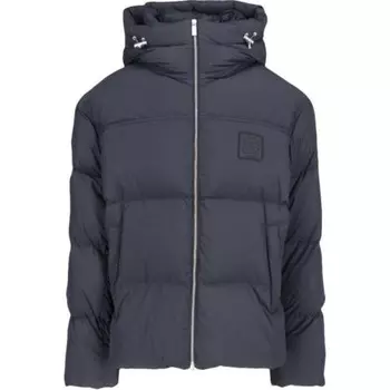 Куртка-пуховик с логотипом Off-White, синий