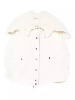 Куртка-пуховик с меховой оторочкой Ermanno Scervino, нейтральный