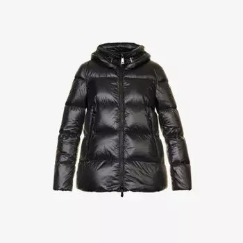 Куртка-пуховик стандартного кроя с капюшоном Seritte Moncler, черный