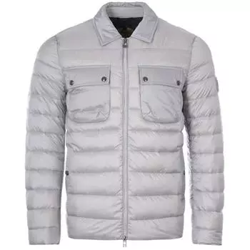 Куртка-пуховик Tour Old Silver на пуху Belstaff, серебро