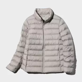 Куртка пуховик Uniqlo Pufftech женская, 04 серый