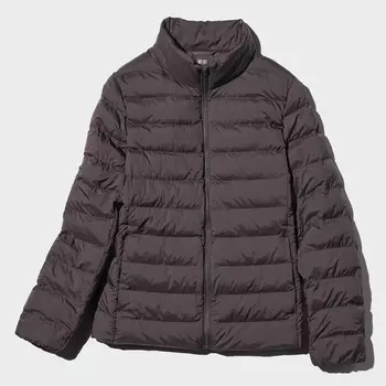 Куртка пуховик Uniqlo Pufftech женская, 39 темно-коричневый