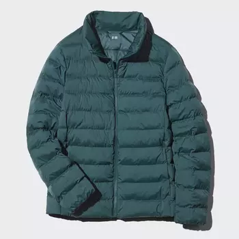 Куртка пуховик Uniqlo Pufftech женская, 59 темно-зеленый