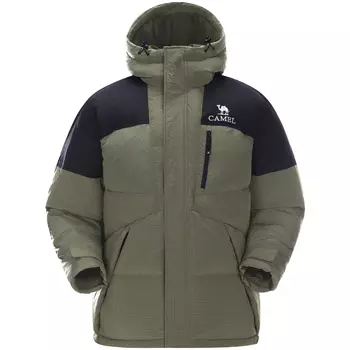 Куртка-пуховик Warm Fleece Series унисекс CAMEL, Dark Olive/Phantom Black