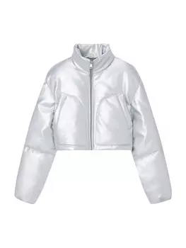 Куртка Pull&Bear Between-Season, серебряный