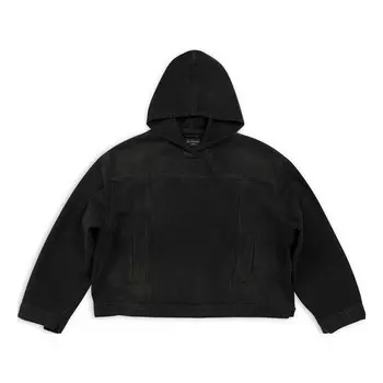 Куртка pull-over jacket 'black soft denim' Balenciaga, черный