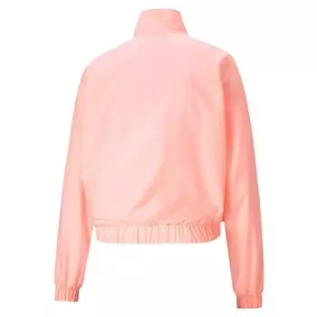 Куртка PUMA Train Logo Woven с молнией на четверть, розовый