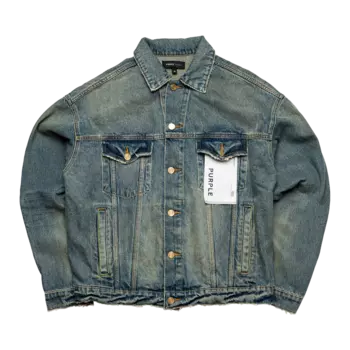 Куртка PURPLE BRAND Vintage Dirty Oversized 'Light Indigo', синий