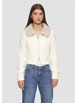 Куртка QS Strickjacke langarm, кремовый