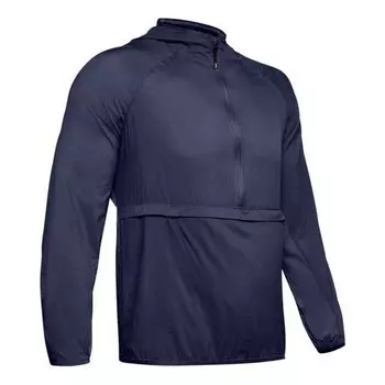 Куртка qualifier packable jacket 'blue' Under Armour, синий