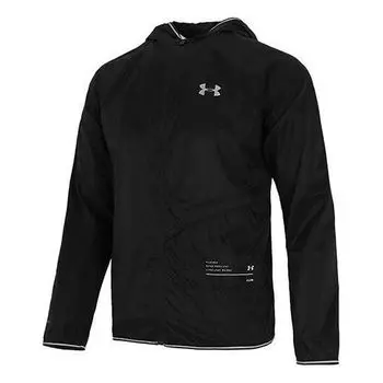 Куртка qualifier storm packable jacket 'black' Under Armour, черный