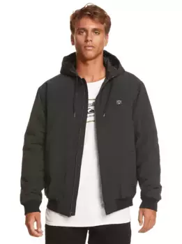 Куртка Quiksilver "Classik Hood", с капюшоном, черный