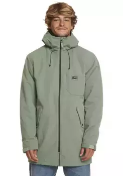 Куртка Quiksilver для активного отдыха "NEW SKYWARD JCKT", с капюшоном, зеленый