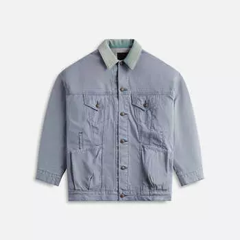 Куртка R13 Lacey Trucker Jacket, цвет Faded Steel Blue Canvas