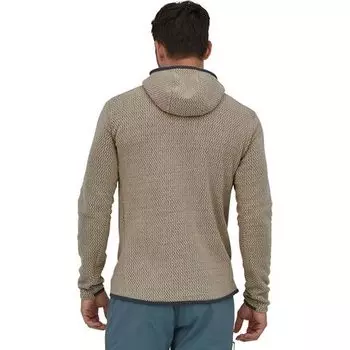 Куртка R1 Air с капюшоном на молнии во всю длину мужская Patagonia, цвет Oar Tan