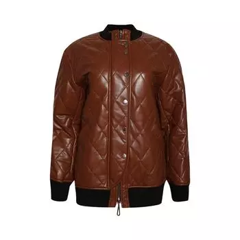 Куртка Rabanne Long Quilted Jacket 'Chocolate', коричневый