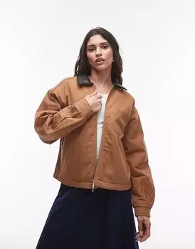 Куртка рабочая холщовая House of Sunny бежевого цвета