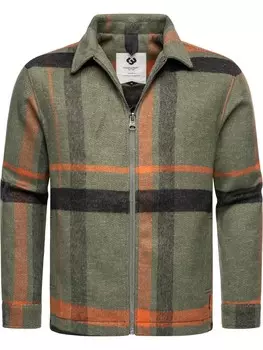 Куртка ragwear Azzte Check, цвет dark olive