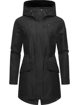 Куртка ragwear Regenmantel Begonia, черный