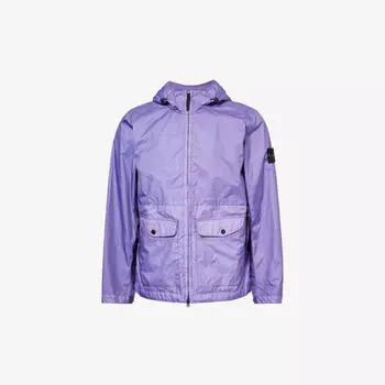 Куртка-ракушка membrana с фирменной нашивкой Stone Island, цвет lavender