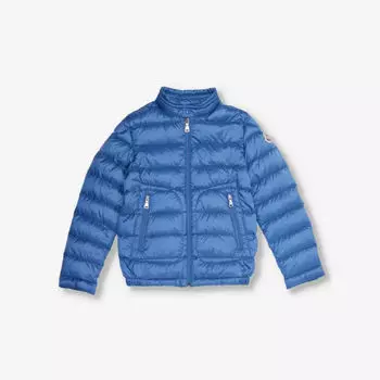 Куртка-ракушка с фирменной нашивкой acorus 8-14 лет Moncler, синий