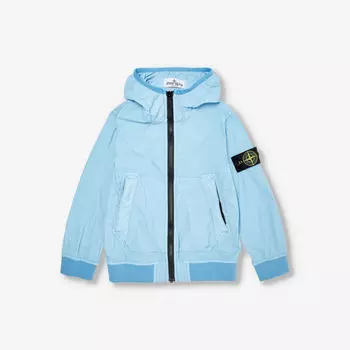 Куртка-ракушка свободного кроя с логотипом 4–14 лет Stone Island, синий