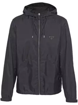 Куртка Re-Nylon с капюшоном Prada, черный
